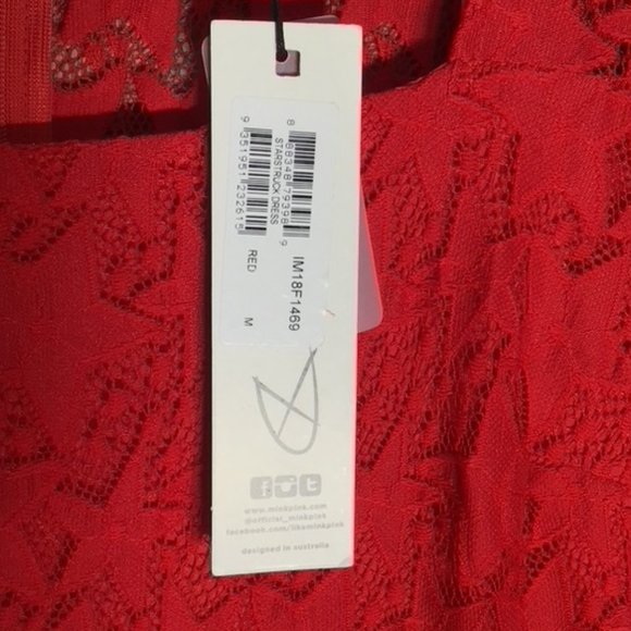 MINKPINK Starstruck Dress in Red - Picture 4 of 6